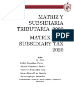 Matriz, Filiales y Subsidiarias