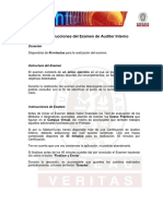 Estructura e Instrucciones Examen Auditor Interno