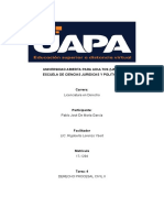 Tarea IV de Derecho Procesal Civil