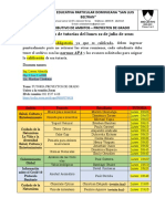 Horario Tutorias Proyecto Grado - Lunes 12 de Junio