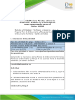 Guia de Actividades y Rúbrica de Evaluación - Fase 4 - Proponer POMCA, OT y Cambio Climático