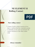 Rolling Contact Machine Elements