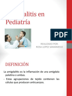 Amigdalitis en Pediatria