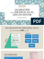 Valoración Nutricional en El Adulto Mayor