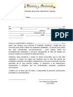 Autorización para Sedación 1