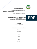 Planeación y Control de La Producción