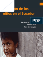 Situación de Los Niños en El Ecuador 042018