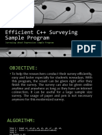 Efficient C++ Surveying Sample Program