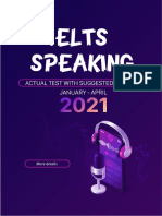 Ielts Speaking Actual Tests With Suggested Answers (January - April 2021)