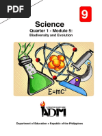 Science9 - q1 - Mod5 - Biodiversity and Evolution - v3