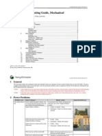Trouble Shooting Guide, Mechanical