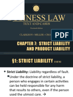 Clarkson14e - PPT - ch07 Strict Liability and Product Liability