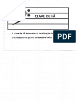 Clave de Fá determina localização da nota