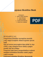 Manajemen Likuiditas Bank