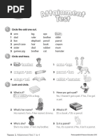 U01toU04 Attainment Test