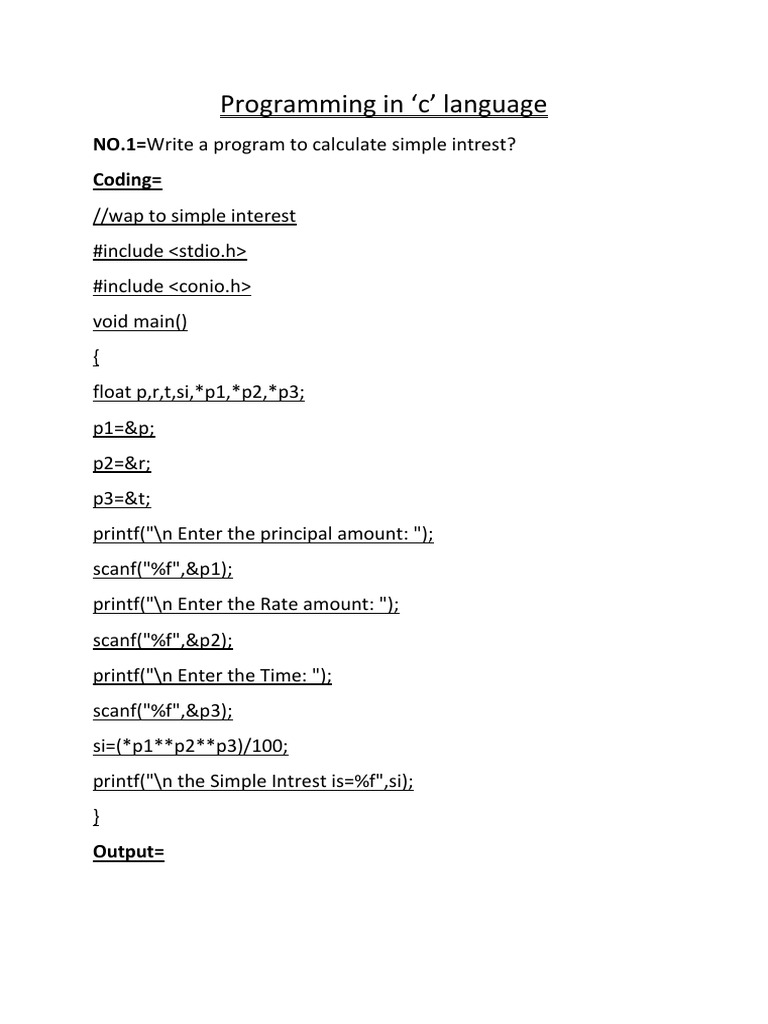 Programming in C Language | PDF | Computer Science | Computer Programming