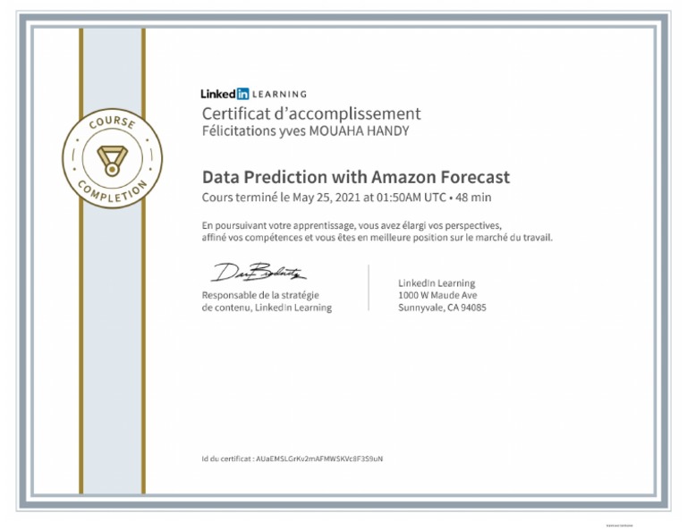 Certificat LinkedIn Learning | PDF
