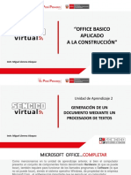 "Office Basico Aplicado A La Construcción": Instr. Miguel Llerena Vásquez