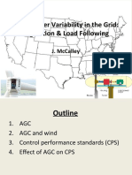 Wind Power Variability in The Grid: Regulation & Load Following