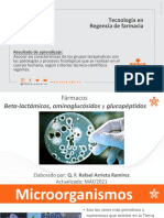 Fármacos antiinfecciosos: Beta-lactámicos, aminoglucósidos y glucopéptidos