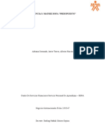 Evidencia 3 Matriz Dofa Presupuesto