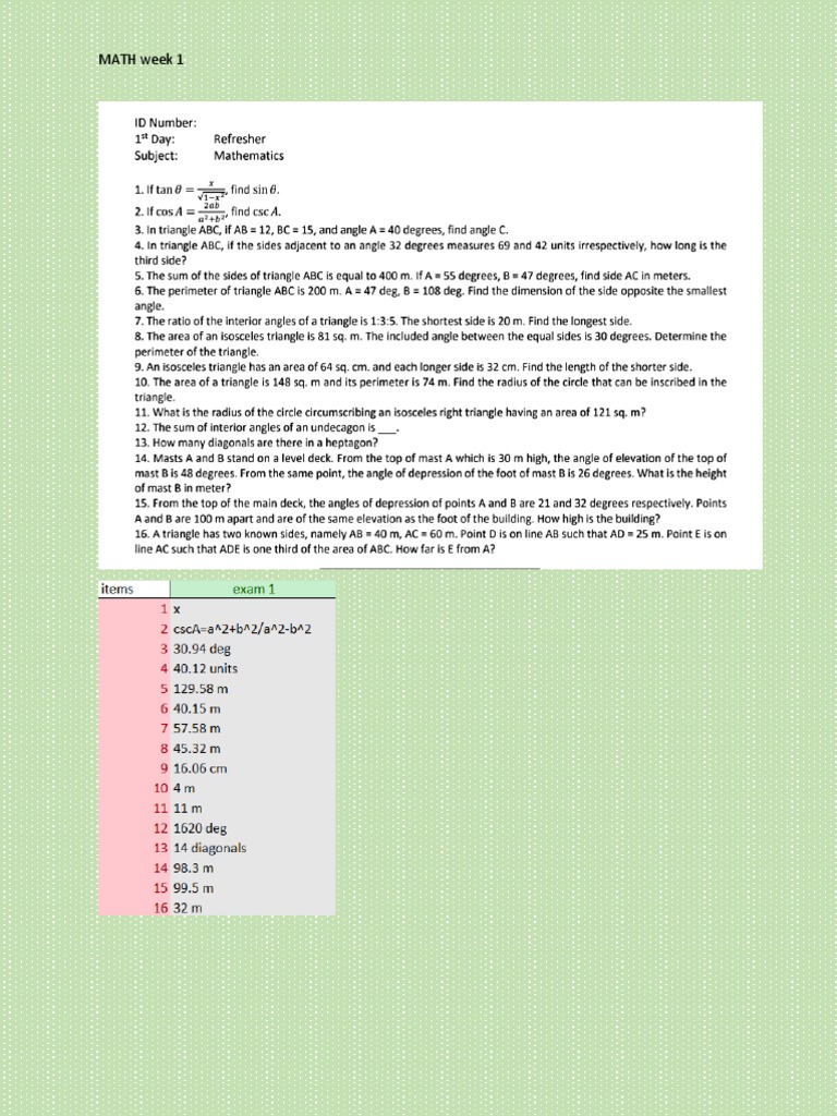Math Q | PDF