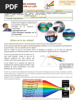 Reflexión y Refracción de la Luz para Niños | PDF | Ligero | Refracción