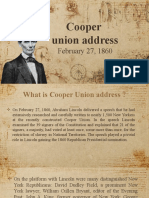 Cooper Union Address: February 27, 1860