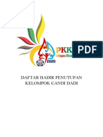 Daftar Hadir Penutupan Kelompok PKKMB 2020