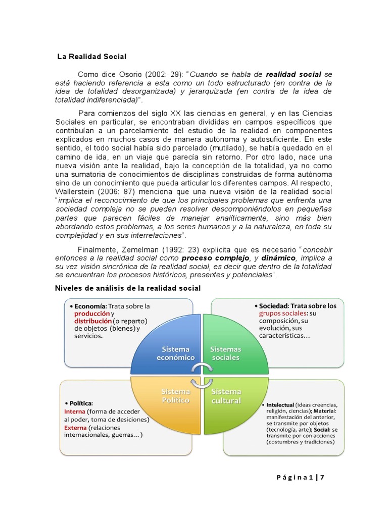 Análisis de la Realidad Social | PDF | Institución | Sociedad