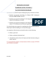 Mechanics of Solids Preliminary Level Tutorial 2 Reaction Forces For Beams