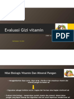Evaluasi Gizi Vitamin - Dan Mineral