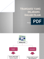 Transaksi Yang Dilarang - PPPbs