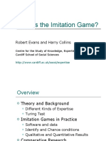 What Is The Imitation Game?: Robert Evans and Harry Collins