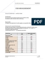 HM Method For Measurement Tolerances, Baby Jersey & UW