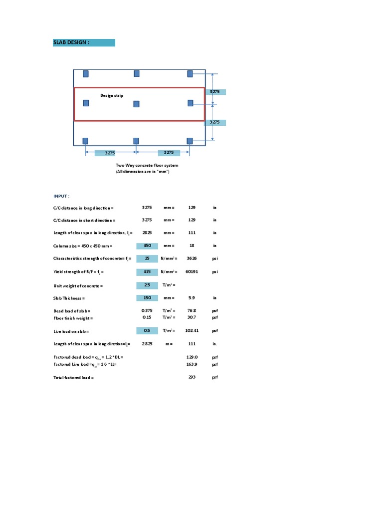 Typical Slab Design | PDF | Building Technology | Applied And ...