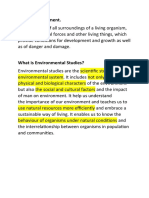 What is Environmental Studies. What Are the Scope and Importance.