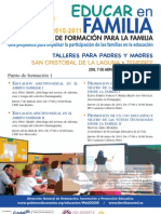Plan Canario de Formación para La Familia - Educar en Familia - San Cristóbal de La Laguna