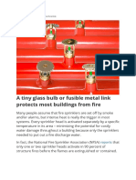A Tiny Glass Bulb or Fusible Metal Link Protects Most Buildings From Fire