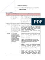 Critical Appraisal Tentang Sadari