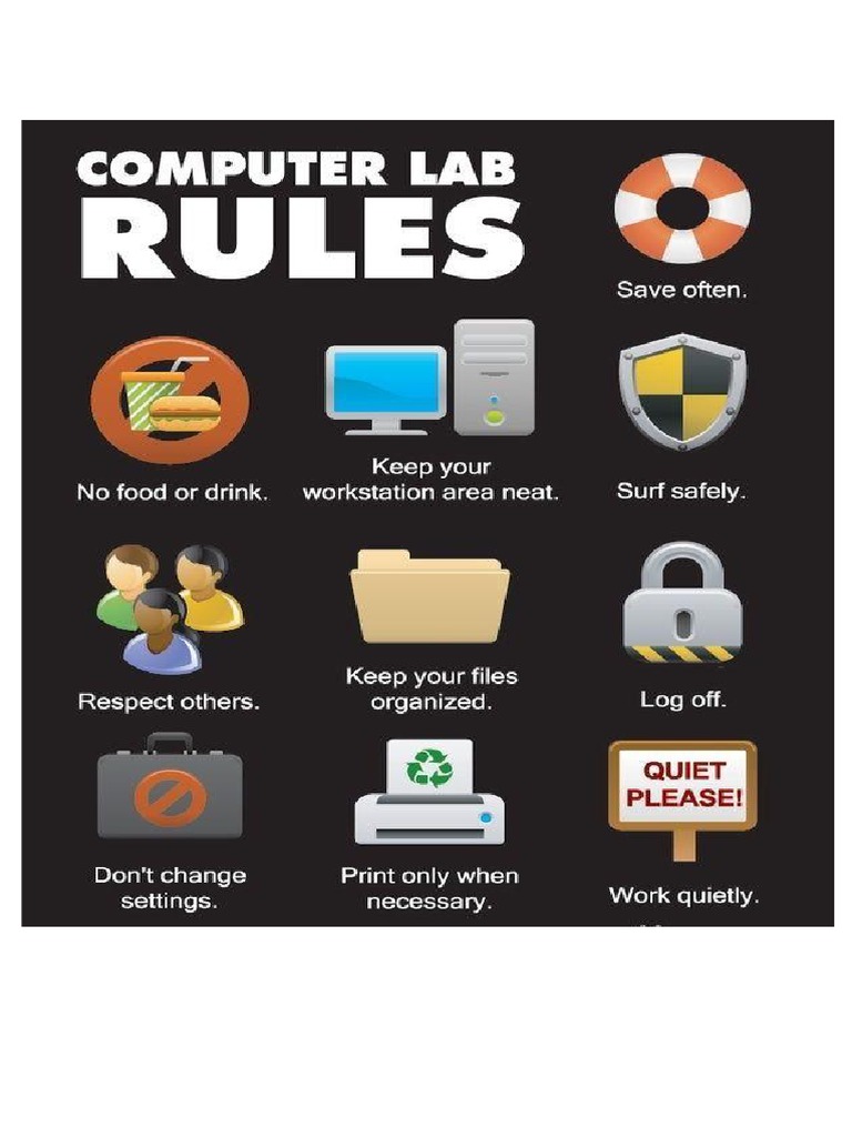 Ict Lab Rules PDF