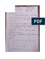 Faisal Khan (CU-292-2018) Machine Design-1 Assignment No-4