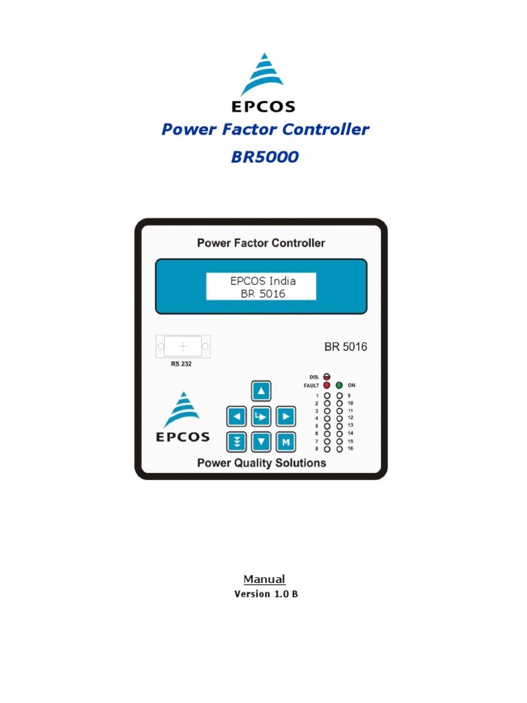 Epcos Power Factor Controller Manual | PDF | Menu (Computing ...