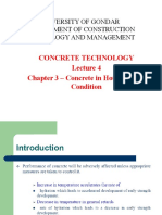 Concrete Technology Chapter 3 - Concrete in Hot and Cold Condition