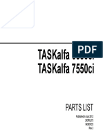 Taskalfa 6550ci Taskalfa 7550ci: Parts List