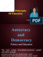 Advanced Philosophy of Education: Verlynne R. Logina