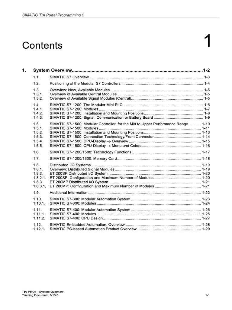 TIA Portal Programming Overview | PDF | Computers