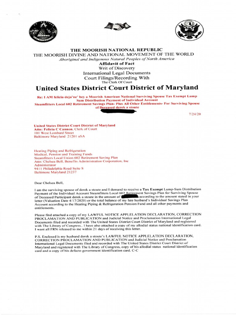 affidavit of fact writ of discoverySTEAMFITTERS UNION LOCAL 602