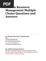 HR Written Test Sample Questions | PDF | Performance Appraisal ...