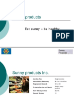Sunny Products: Eat Sunny - Be Healthy